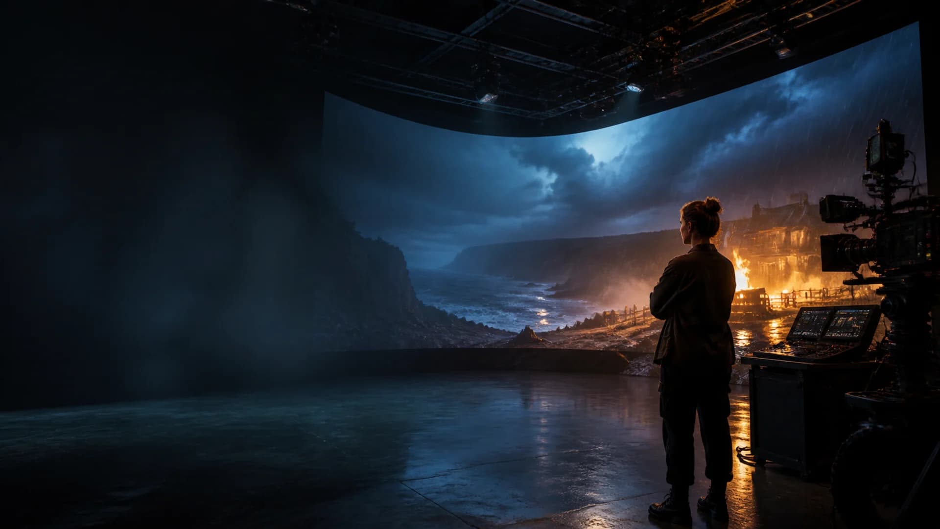Illustrative storm-coast production frame